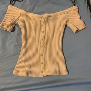 Cute off the shoulder crop top